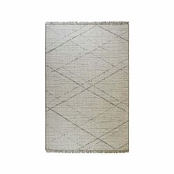 Béžovo-sivý vonkajší koberec Floorita Les Gipsy Cream, 130 × 190 cm