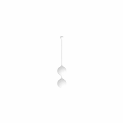 Biele dizajnové venušine guľôčky Whoop.de.doo Light, 41 g