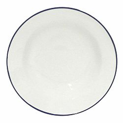 Biely kameninový polievkový tanier Costa Nova Beja, ⌀ 21 cm