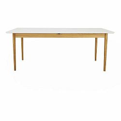 Biely rozkládací jedálenský stôl Tenzo Svea, 90 x 195 cm
