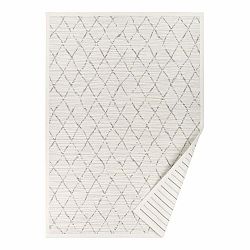 Biely vzorovaný obojstranný koberec Narma Vao, 70 × 140 cm