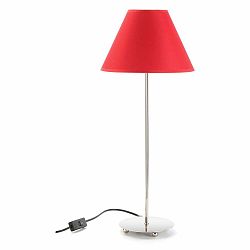 Červená stolová lampa Versa Metalina, ø 25 cm