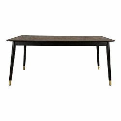 Čierny jedálenský stôl z kaučukového dreva Canett Nelly, 75 × 90 cm