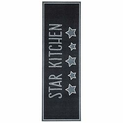 Čierny kuchynský koberec Hanse Home Star, 50 × 150 cm