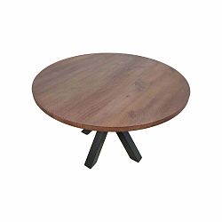 Guľatý jedálenský stôl s doskou z mangového dreva HMS collection, ⌀ 120 cm