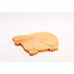 Lopárik z bukového dreva Bisetti Sheep, 34 × 29 cm