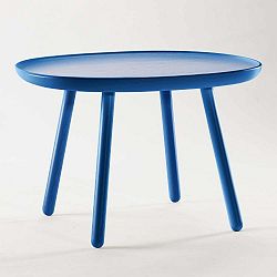 Modrý odkladací stolík z masívu EMKO Naïve Large