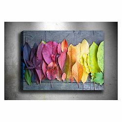 Obraz Tablo Center Gradient Leaves, 70 × 50 cm