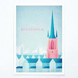 Plagát Travelposter Štokholm, A3