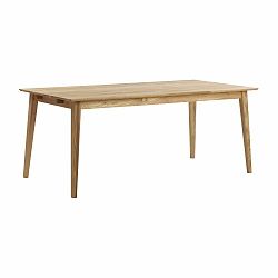 Prírodný dubový jedálenský stôl Rowico Mimi, dĺžka 180 cm