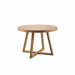 Rozkladací stôl z masívneho dubového dreva Windsor & Co Sofas Arne, ø 100 cm