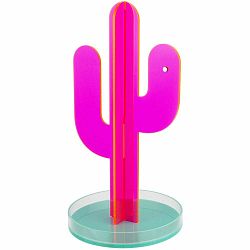 Ružový dekoratívny stojan v tvare kaktusu na fotografie Le Studio Cactus