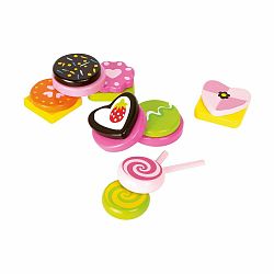 Set detských drevených hračiek na výrobu cukríkov Legler Sweets