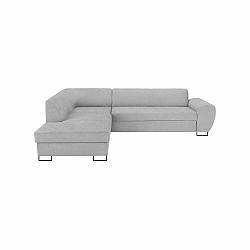 Sivá rohová rozkladacia pohovka s úložným priestorom Kooko Home XL Left Corner Sofa Piano