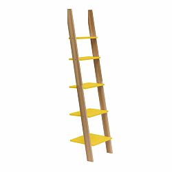 Žltá rebríková polica Ragaba ASHME, šírka 45 cm